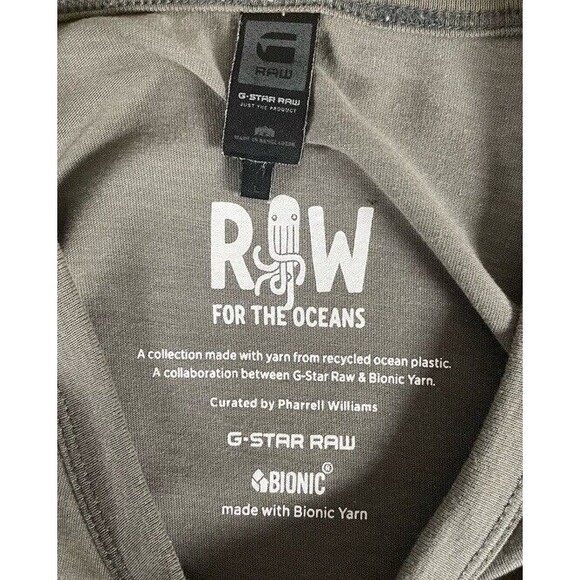 G STAR RAW X PHARELL For The Oceans OCCOTIS Long Shirt Short Sleeve Large - Picture 5 of 11